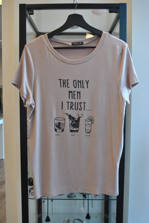 GRAPHIC T-SHIRT - TAUPE