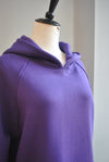 PURPLE SWEATSHIRT WITH A HOODIE