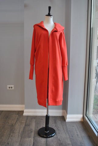 BONE COLOR OPEN STYLE LONG CARDIGAN
