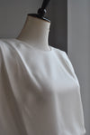 CLEARANCE - WHITE SILKY MINI DRESS
