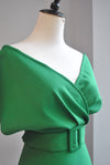 GREEN BANDAGE FIT PARTY DRESS