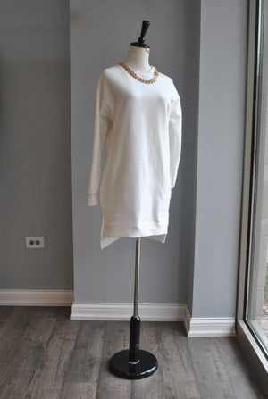 CLEARANCE - WHITE CASUAL TUNIC DRESS