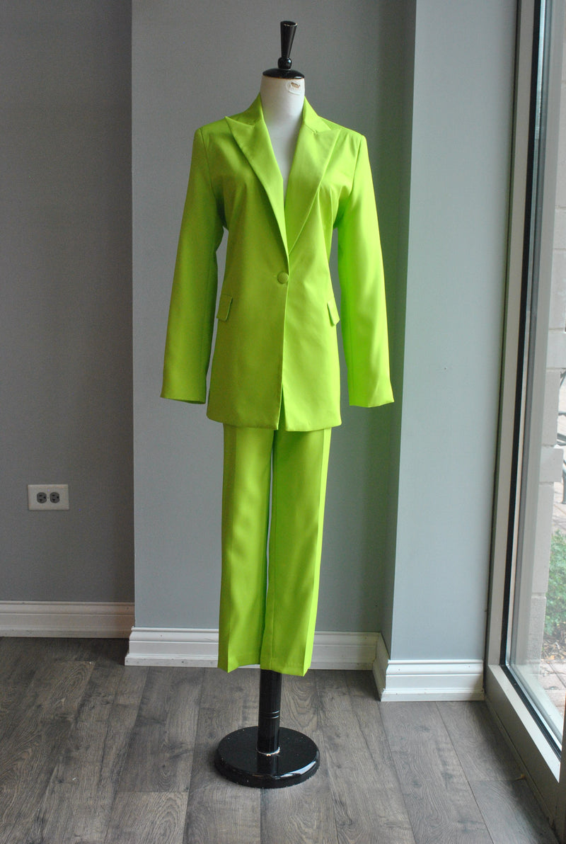 Lime Green Suit — MaQ + Suz — Suzanne Spiegoski