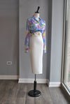 WHITE HIGH WAISTED PENCIL SKIRT