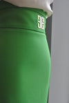 EMERALD GREEN HIGH WAISTED PENCIL SKIRT