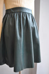 CLEARANCE - EMERALD GREEN MINI FLAIR SKIRT