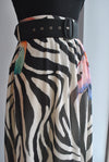 BUTTERFLIES MAXI SUMMER SKIRT WITH A BELT