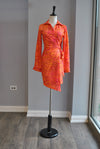 ORANGE MUTLI SUMMER DRESS