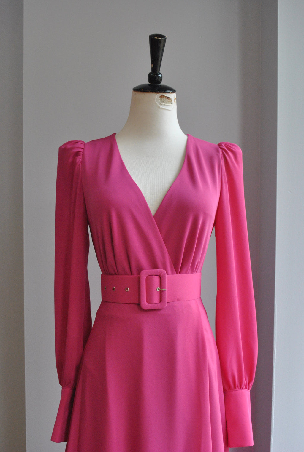 FUCHSIA SET OF MAXI SKIRT AND BODYSUIT
