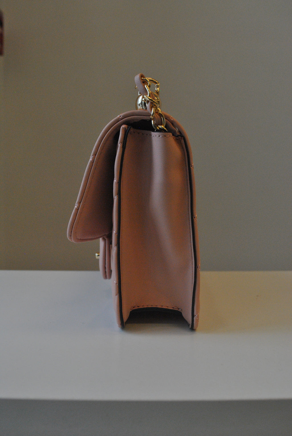 BLUSH PINK GUILTED SMALL CROSSBODY BAG