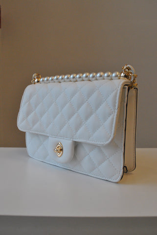 CARAMEL FAUX CROCODILE LEATHER CLUTCH / CROSSBODY HANDBAG