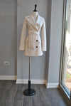 BEIGE JACKET WITH A BELT