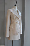 BEIGE JACKET WITH A BELT