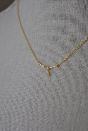 CANCER GOLD DELICATE NECKLACE