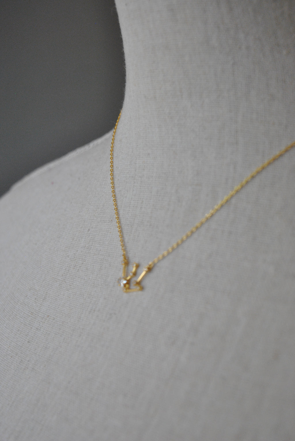 AQUARIUS GOLD DELICATE NECKLACE