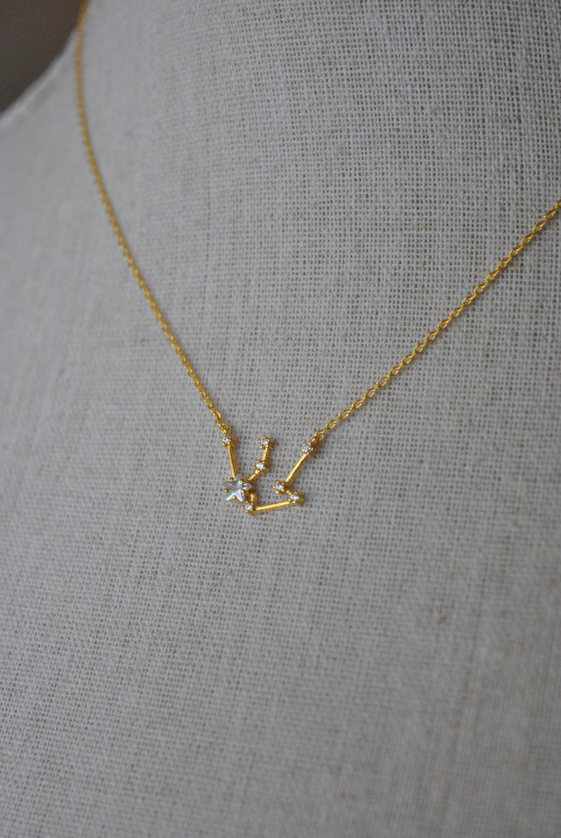 AQUARIUS GOLD DELICATE NECKLACE