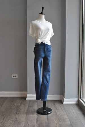 DARK DENIM CLASSIC STYLE SKINNY JEANS