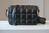 BLACK QUILTED CROSSBODY BAG