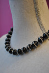 CARNELIAN AND SWAROVSKI CRYSTALS NECKLACE