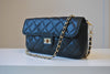 BLACK MINI QUILTED CROSSBODY BAG