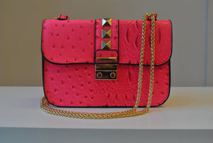 HOT PINK CROSSBODY BAG