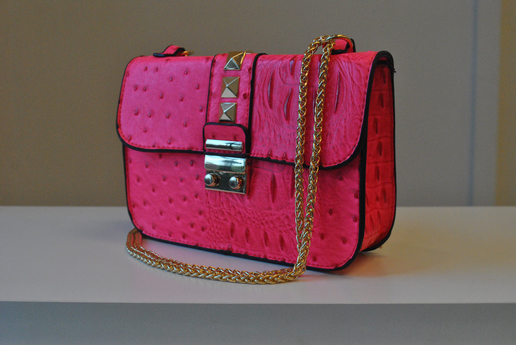 HOT PINK CROSSBODY BAG