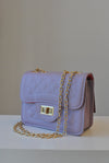 BLUSH PINK GUILTED SMALL CROSSBODY BAG