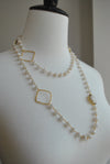 MYSTIC MOONSTONE ON 14KT GOLD LONG KASHMERE NECKLACE