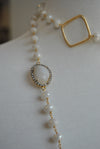 MYSTIC MOONSTONE ON 14KT GOLD LONG KASHMERE NECKLACE