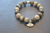 GREY EAGLE EYE STRETCHY WITH ANGEL EYE BRACELETS SET