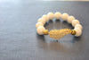 AGATE AND RUBY JADE STATEMENT BRACELETS SET