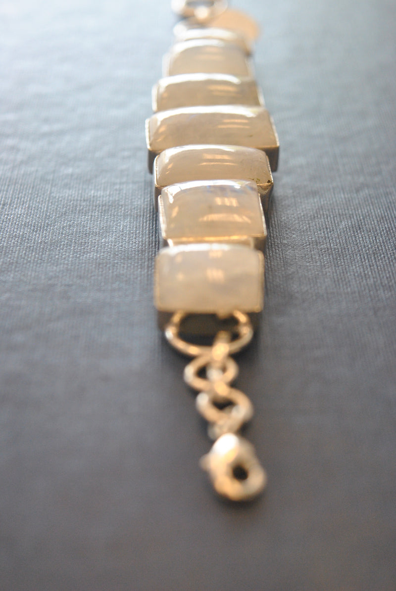 SLVER COLLECTION - MOONSTONE STATEMENT BRACELETS