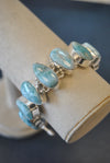 SILVER COLLECTION - LARIMAR STATEMENT BRACELET