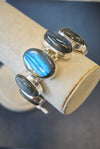 SILVER COLLECTION - LABRADORITE STATEMENT BRACELET