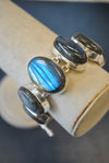 SILVER COLLECTION - LABRADORITE STATEMENT BRACELET