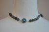 LABRADORITE AND SWAROVSKI CRYSTALS WRAP BRACELET OR A CHOKER