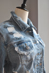 DESTRESSED JEAN JACKET