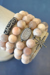 FROZEN SUNSTONES STRETCHY BRACELETS