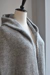 LIGHT GREY SWEATER WITH A HOODIE - PEACE - LOVE- FREEDOM