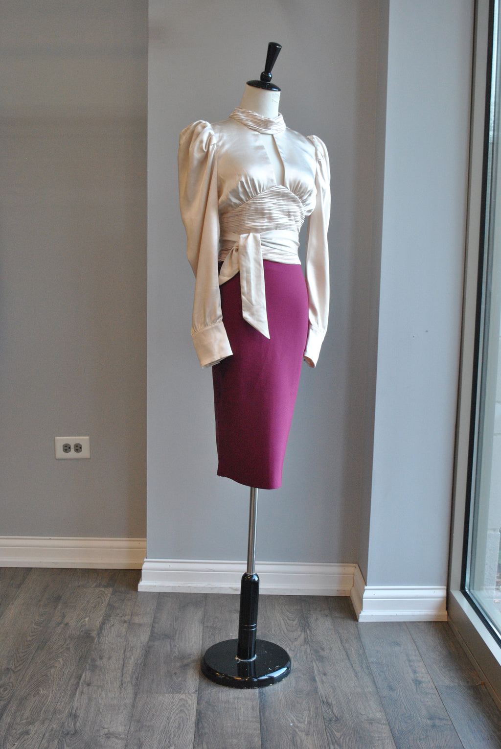 ORCHID BANDAGE MIDI SKIRT