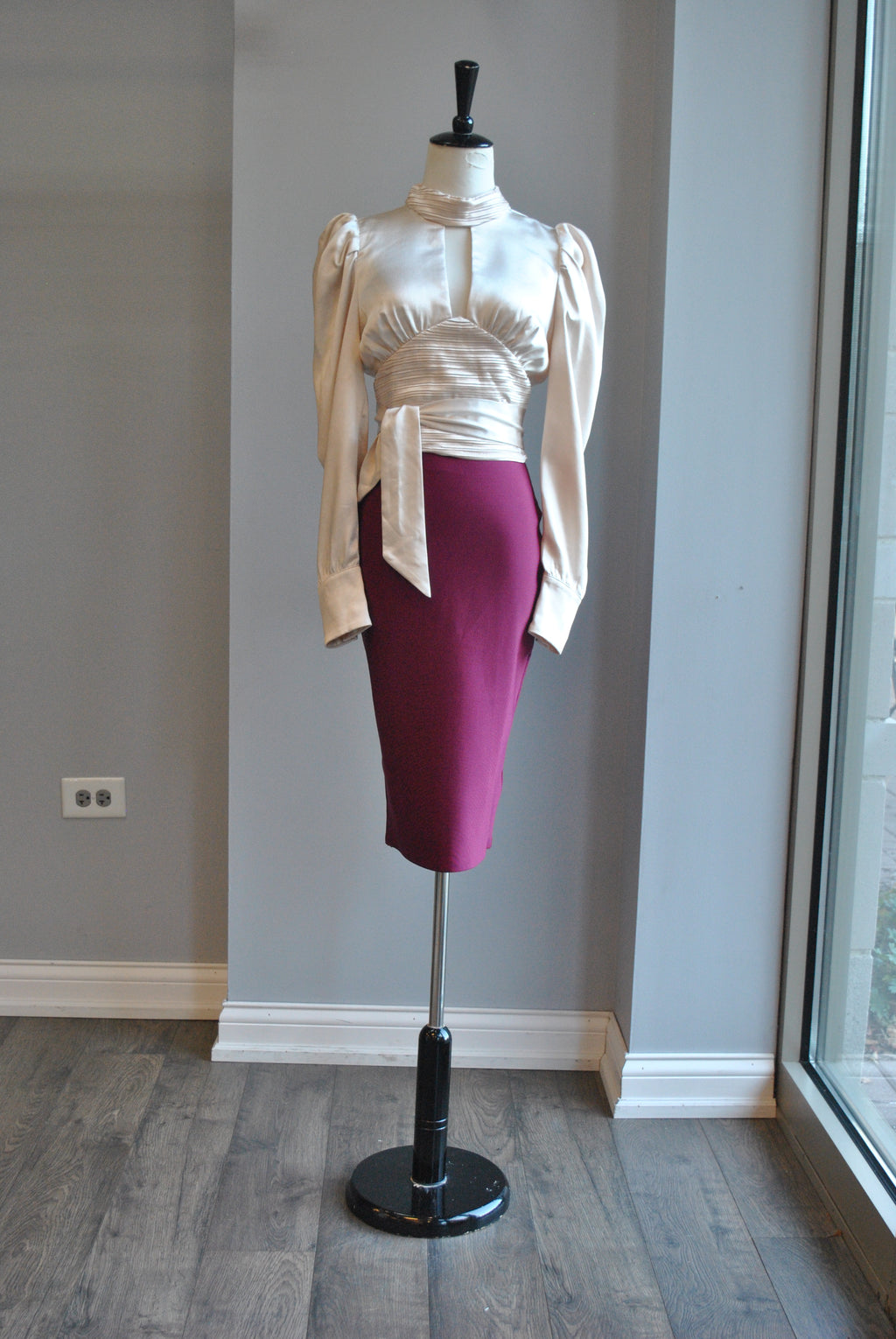 ORCHID BANDAGE MIDI SKIRT