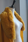 MUSTARD POM POM SHAWL