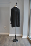 CLEARANCE - BLACK TUNIC WITH HIGH NECK