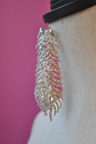 FASHION COLLECTION - BLUSH PINK CRYSTALS EARRINGS