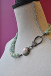 CARNELIAN AND SWAROVSKI CRYSTALS NECKLACE