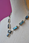 LABRADORITE AND SILVER NECKLACE