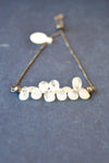 MOONSTONE TEARDROPS DELICATE ADJUSTABLE DELICATE BRACELET