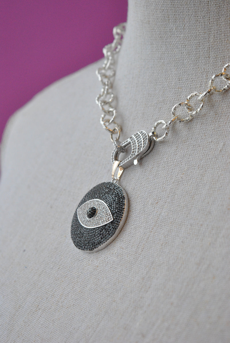 ANGEL EYE SIMPLE PENDANT NECKLACE