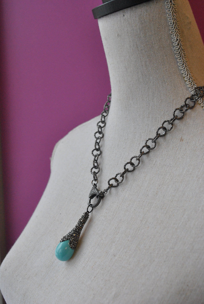 BLUE CERAMICS PENDANT