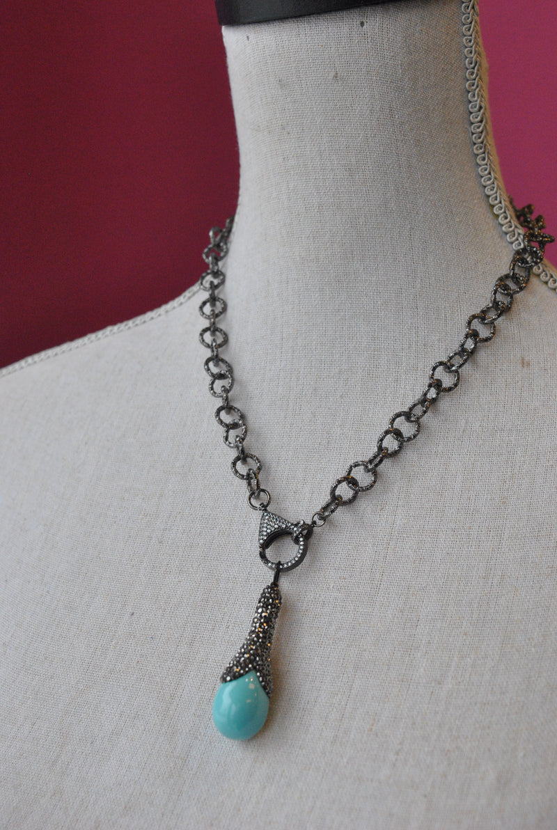 BLUE CERAMICS PENDANT